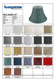SH1830 10' Bell Shade