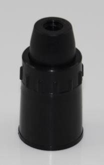 Lampholder Unswitched 10mm Black