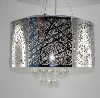 P3054 6-P Laser Cut Crystal Pendant